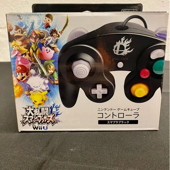 Japanese Super Smash Bros. Wii U Classic Black GameCube Controller